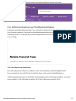 Four Abdominal Quadrants and Nine Abdominal Regions - Anatomy and Physiology