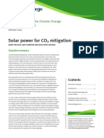 Solar Power For CO2 Mitigation Grantham BP 11