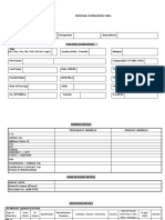 Personal Information Form