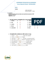 Homework Module #1: Are The Nouns Countable (C) or Uncountable (U) ?