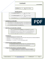 Continuite Resume de Cours 2