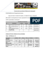 1.1 Actividad de Transferencia Del Conocimiento Evidencia de Desempeño E3 EV2 Estudio de Caso: Presupuesto Por Recursos