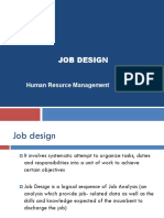 Job Design: Human Resurce Management