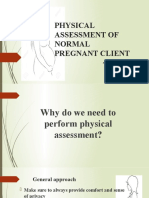 Physical Assessment of Normal Pregnant Client