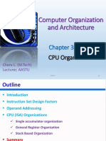 Chapter 3 (Part I) - CPU Organization