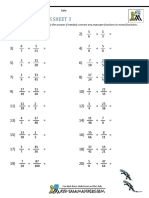 Adding Fractions Sheet 3