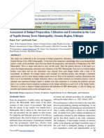 Assessment of Budget Preparation, Utilization and Evaluation in The Case of Negelle Borena Town Municipality, Oromia Region, Ethiopia