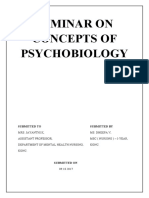 Concept of Psychobiology