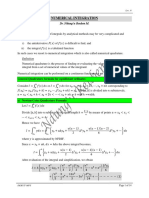 SMA 3261 - Lecture 6 - Numerical Integration