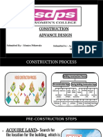 Construction Advance Design: Submitted By:-Munira Pithawala Submitted To: - Ar. Richa Joshi, Mrs Rohini Kushwah