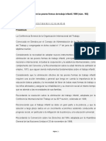 C182 - Convenio Sobre Las Peores Formas de Trabajo Infantil