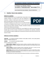 1.1. Estadística. Clases de Datos Estadísticos. Definición de Estadística