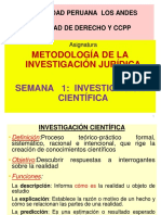 Semana 1 - La Investigacion Científica....