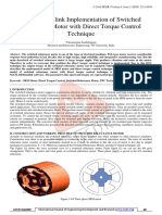 Matlab Simulink Implementation of Switched Reluctance Motor With Direct Torque Control Technique