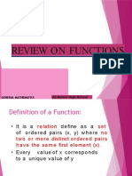 Unit 1: Review On Functions