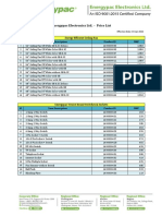 Energypac Electronics Ltd. - Price List (03012021)