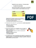 Prueba Diagnóstica de Ciencia y Tecnología5°