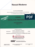 Kuder Vocacional - Manual Original