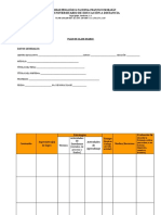 Formato Plan de Clase Diario en Blanco