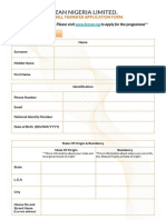 Fezzan Nigeria Limited: This Is A Sample Form. Please Visit To Apply For The Programme