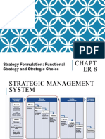 Chapt ER8: Strategy Formulation: Functional Strategy and Strategic Choice