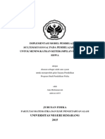 Implementasi Model Pembelajaran Universitas