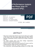 Design and Performance Analysis of Three-Phase Solar PV