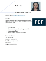 Antonette Tabada Resume