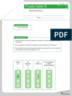 Prueba Saber B: Matemáticas 6