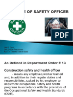 Role of Safety Officer