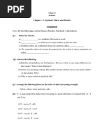 8 - Science-Synthetic Fibres and Plastics-Assignment