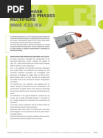 Mod. C22/EV: Single Phase and Three Phases Rectifiers