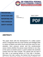 Accident Prevention, Detection and Reporting For Two-Wheeler Safety System