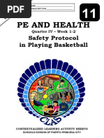 Pe and Health: Safety Protocol in Playing Basketball