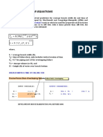 Breach Predictor Equations: Froelich's