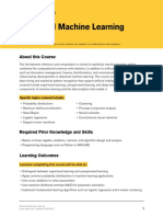 Statistical Machine Learning (CSE 575) : About This Course