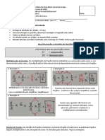 Multiplicação e Divisão de Frações