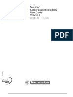 Modicon: Ladder Logic Block Library User Guide