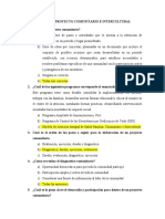 Preguntas Proyecto Comunitario e Intercultural