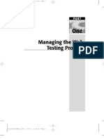 Managing The Web Testing Process