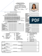 Dental Health Record: Decierdo, Sailene W. 16 Female 1-Jan-02 Athletics Secondary Girls Shiela Mae Cabasag