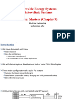 Renewable Energy Systems Photovoltaic Systems Source: Masters (Chapter 9)