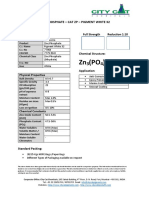 Zinc Phosphate - Cat ZP - Pigment White 32 - Tds