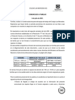 Comunicado Comunidad Educativa 06-07-2021