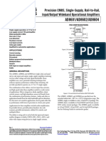 AD8601/AD8602/AD8604: Precision CMOS, Single-Supply, Rail-to-Rail, Input/Output Wideband Operational Amplifiers