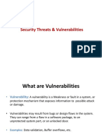 Security Threats & Vulnerabilities