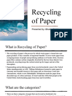 Recycling of Paper: Presented By:-Bhadra, Siddhi