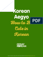 Korean Aegyo: How To Be Cute in Korean