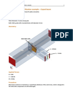 Verification Example - Coped Beam: Geometry