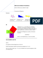 Ejemplos de Ternas Pitagoricas